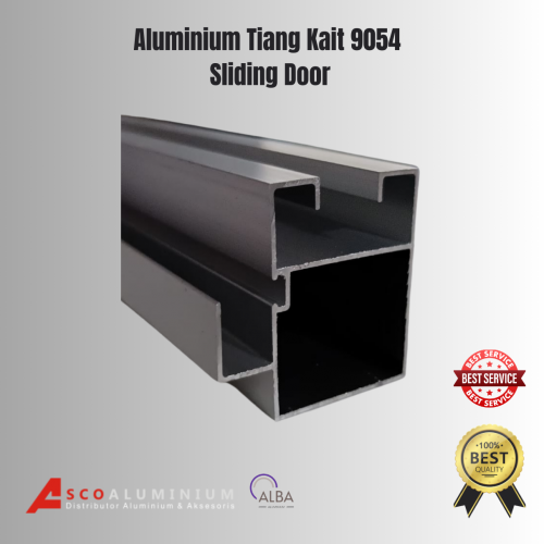 Aluminium Tiang Kait Profile 9054 Sliding Door Alexindo | Kusen Aluminium | Aluminium Profile | Aluminium Batang